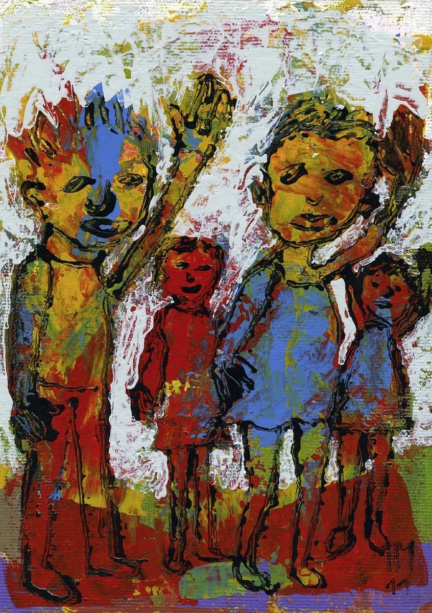 Familie Sommer schickt Grüsse, Sommergruss 2011 von Heidi Mumenthaler.
